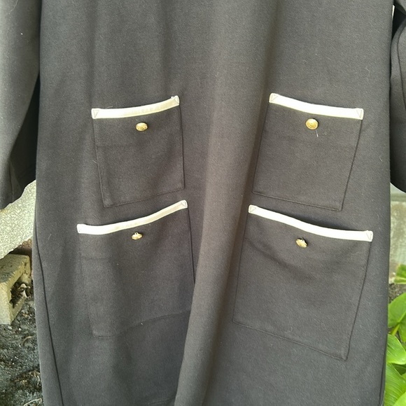 Tuckernuck Black and White Francoise Mod Mini Dress Officecore Nautical SZ XXL - Picture 6 of 10